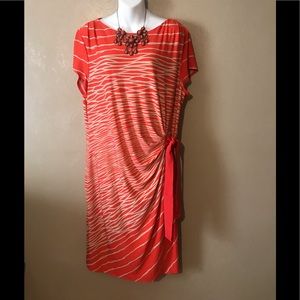 Eloquii Orange dress size 18 W polyester